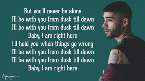 Превод на „Dusk Till Dawn“ на Zayn от английски на български ... -Changes in the lyrics: Not tryna be indie -> Not tryna be in there Tell me are you too? -> Tell me, how you choose? on your sins -> and your sins We would roll down the rapids -> We will roll down the rapids To find a wave that fits -> To find a way that fits